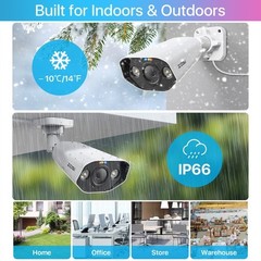 ZOSI 8CH/16CH 4K NVR 5MP POE Security Camera System AI Person Car Detection