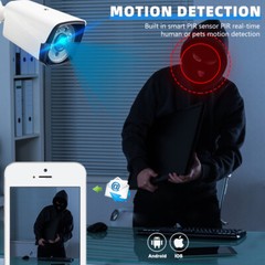4K 5MP Lite 8CH DVR Security Camera System Kit 1080P Outdoor with Hard Drive 1TB