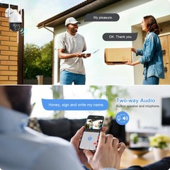 JENNOV WIFI 2.4/5G WiFi Security Camera System Smart Outdoor Night Vision 5MP