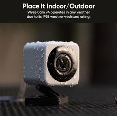 Wyze Cam V4 2.5k QHD BLACK WiFi, Indoor/Outdoor, Wired BLACK V4 Camera. N.0.S.