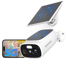 2K Camara De Seguridad Inalambrica Con Panel Solar 5G y 2.4G Para Casa Exterior
