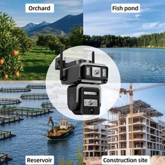 Security Camera, Solar Power, WiFi, 360, HD, 2 Way Audio, Waterproof, Infrared