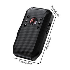 Body Camera HD 1080P Video DVR Clip IR Night Vision Cam with Free 64GB SD Card