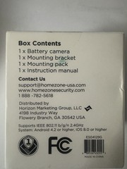 Home Zone Wireless Battery IP/Network Camera Color Wi-Fi Android iOS ES06569G