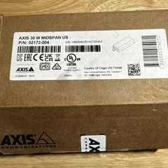 AXIS 30 W Midspan P/N: 02172-004 POE INJECTOR PLUG and PLAY 10/100/1000 Mbps