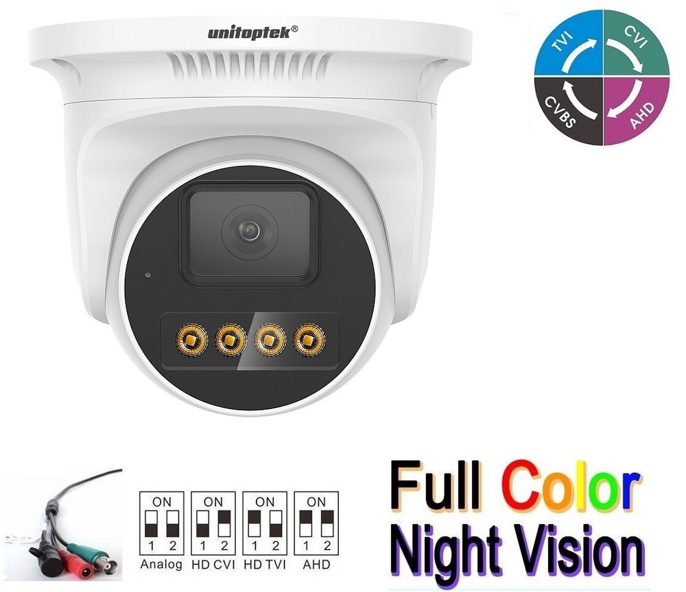Analog CCTV Camera HD 5MP 2MP 4-in-1 (TVI/AHD/CVI/CVBS) Security Dome Camera