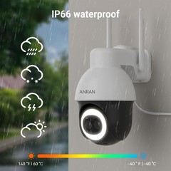 3K 5MP Solar Security Camera Wireless 360° PTZ Auto Tracking Color Night Vision