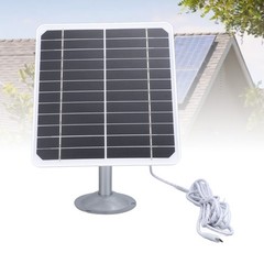 Camera Solar Panel 20w 5V IP68 Waterproof High Efficiency Camera Monocrystalline