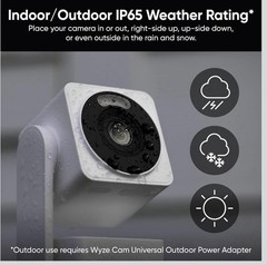 Wyze Cam v4 2.5K Wired Camera Color Night Vision Indoor/Outdoor Sealed
