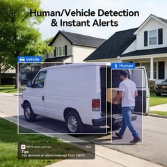 8MP Security Camera System 8CH PoE NVR Smart Human Vehicle Detection Waterproof