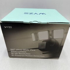 Wyze Cam Floodlight Pro BLACK 3000 Lumen LEDs 180° Wide View 2K HD Outdoor Wired