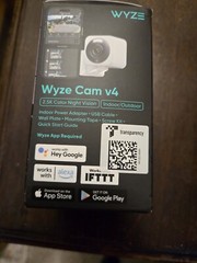 Wyze WYZEC4WH Cam v4 Wi-Fi 2.5K QHD Security Camera, Color Night Vision, 2-Way A