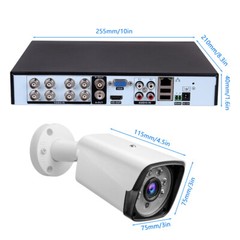 5MP Lite 8CH DVR 1080P Security Camera System Kit Outdoor Home CCTV Night Vision