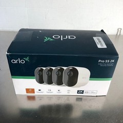 Arlo Pro 5S Spotlight Security Camera 2K HDR VMC4460P-100NAS Wireless, 4-Pack