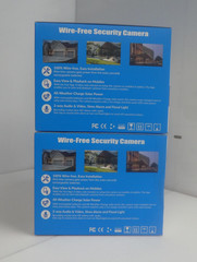 Lot of 2 Unbranded Wire-Free PTZ Home Security Camera with Solar Power