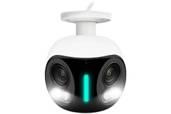 Lorex H20 4K IP Wired Dual Lens Security Camera with Smart Security Lighting and