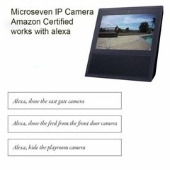 4Microseven 4K/8MP Ultra HD Dua WiFi 2.4/5GHz IP Camera 2 Two-Way Audio 256GB SD
