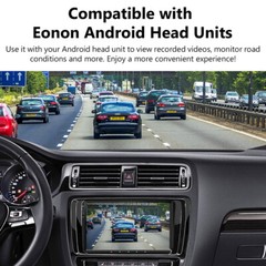 Front A100 USB Type Car Dash CAM Dashcam for EONON Android Unit w/ DVR Camera W