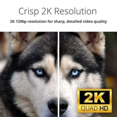 Indoor Pan & Tilt Wi-Fi Camera w/ 360 Degree View, Full 2K 1296p Resolution, …