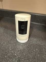 Ring Stick Up Cam Security Camera – White (No Battery) Model: 5UM7E5