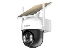 AOSU SolarCam D1 Classic Solar Wireless Wi-Fi PTZ 2K Outdoor Cam Alexa/Google
