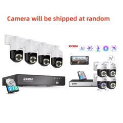 ZOSI 8CH 4K 8CH NVR 5MP Pan-Tilt PoE Security Camera System AI Car/Face Detect