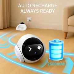 Pet Camera Robot Companion Monitor Movable Home Security 1080P