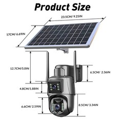 1/2x 8MP HDSolar Battery Powered Wireless WiFi Outdoor Home Security Camera CCTV