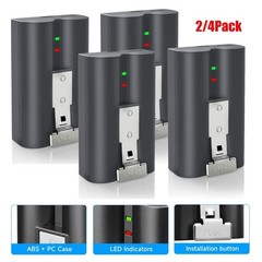 2/4Pack V4 3.65V 6040mAh Li-ion Rechargeable Battery for Video Ring Doorbell 2/3