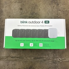 Blink Outdoor 4 XR , 6 Camera System w/Sync Module Included – New Sealed