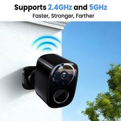 2026 Enhanced 2K UHD Wireless Outdoor Security Cameras Dual-Band Free Cloud & SD