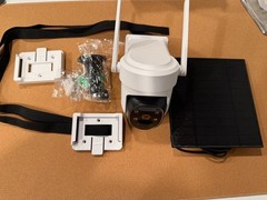 Solar Powered WiFi PTZ Security Camera Outdoor Wireless 360 Pan Tilt w/ Solar Pa