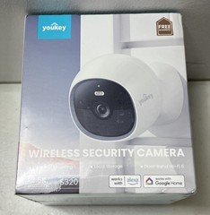 Youkey S320 Wireless Security Camera 2.5K Res. For Alexa/GoogleHome NEW SEALED