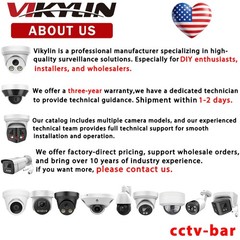 VIKYLIN Mini Dual light Color+IR 5MP Security POE Camera CCTV Built in MIC Onvif