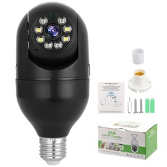 360° 1080P IP E27 Light Bulb Camera Wi-Fi IR Night Smart Home Wireless Security