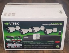 VITEK VT-TH2KT4B HD Security Camera System 4 Camera DVR Kit NEW Open Box