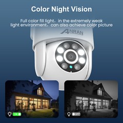 ANRAN Outdoor Security Camera System Wireless Home Night Vision 2TB 8CH 5MP NVR
