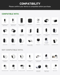 Clip Mount for Ring, Blink, Eufy, Google Nest, Wyze, and Arlo Indoor Outdoor Cam