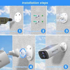 ARCCTV 4MP Wifi Security Camera System Wireless Solar Battery Home Night Vision
