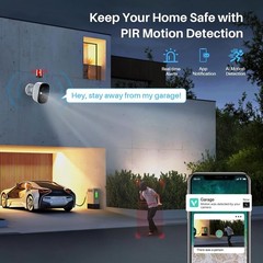 Wireless Security Camera with AI Analysis Recognition