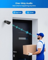 ZOSI Add On 4K Security PoE IP Bullet Camera Outdoor Indoor 100ft Night Vision