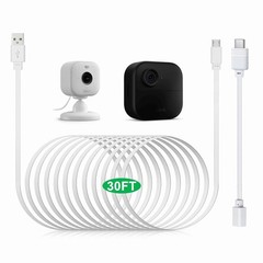 USB C Cable 30ft Flat Charging Cord Waterproof Adapter