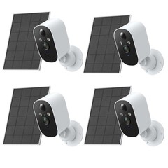 Wireless Solar Powered Battery Camera WiFi Security Camera System AI Motion