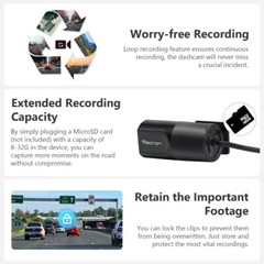 Front A100 USB Type Car Dash CAM Dashcam for EONON Android Unit w/ DVR Camera W