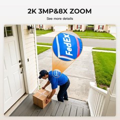Home Security Cameras with 2K Resolution, Motion Alerts & 128G Support, 2-Pack