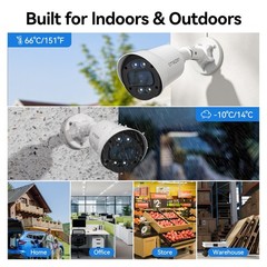 4PCS 4in1 1080P Outdoor CCTV Security Camera 100ft Night Vision Power Supply&BNC