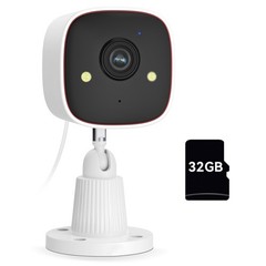 2.4G WiFi 2K Baby/Pet Camera Indoor Outdoor Security Camera with 32G SD Card