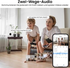 AOQEE C1 | 2K Indoor Outdoor Security Camera | IP65 | WiFi | Android | IOS