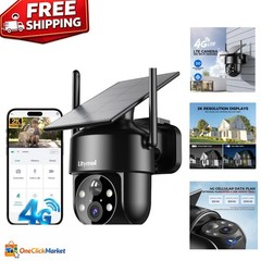 Wireless 4G LTE Solar Camera – Easy Install with Cloud Storage Options