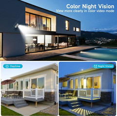 2PCS 4MP Wireless Security Camera 2K WiFi Solar Battery Power Camera Outdoor